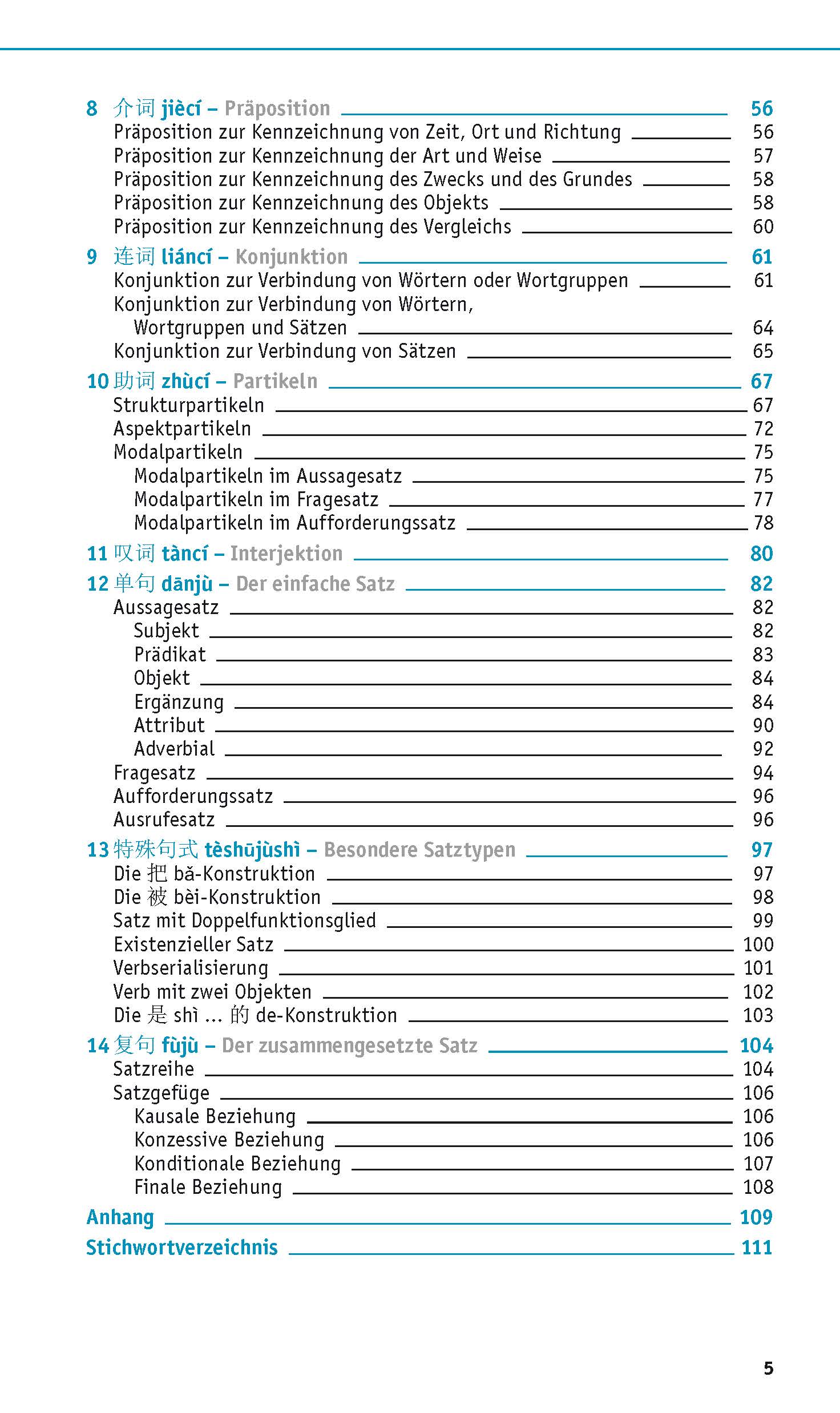 Beispielinhalt (Bild) PONS Grammatik kurz & bündig Chinesisch