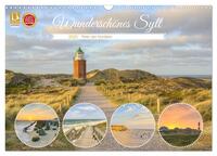 Vorderes Coverbild Wunderschönes Sylt - Perle der Nordsee (Wandkalender 2025 DIN A3 quer), CALVENDO Monatskalender