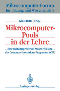 Vorderes Coverbild Mikrocomputer-Pools in der Lehre