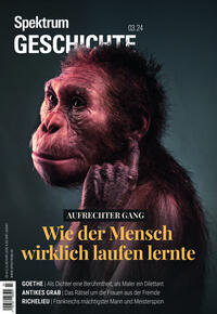 Vorderes Coverbild Spektrum Geschichte 3/2024 Aufrechter Gang