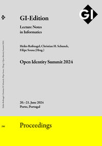 Vorderes Coverbild GI Edition Proceedings Band 350 "Open Identity Summit 2024"