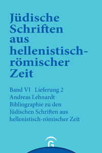 Vorderes Coverbild Jüdische Schriften aus hellenistisch-römischer Zeit, Bd 6: Supplementa / Bibliographie zu den Jüdischen Schriften aus hellenistisch-römischer Zeit