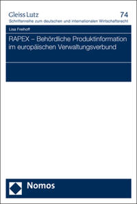 Vorderes Coverbild RAPEX – Behördliche Produktinformation im europäischen Verwaltungsverbund