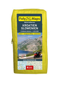 Vorderes Coverbild FolyMaps Motorradkarten Kroatien Slowenien