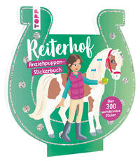Vorderes Coverbild Stickerbuch: Anziehpuppen zum Stickern. Reiterhof