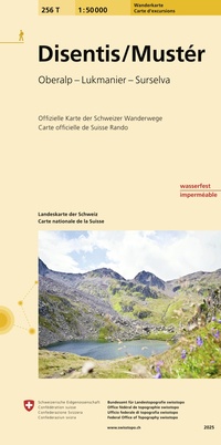 Vorderes Coverbild 256T Disentis / Mustér Wanderkarte