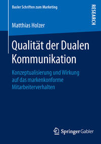 Vorderes Coverbild Qualität der Dualen Kommunikation