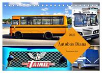 Vorderes Coverbild Autobus Diana - Kubas ganzer Stolz (Tischkalender 2025 DIN A5 quer), CALVENDO Monatskalender