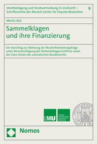 Vorderes Coverbild Sammelklagen und ihre Finanzierung