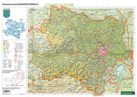 Vorderes Coverbild Schreibtischunterlage DUO, Schulhandkarte Niederösterreich 1:450.000