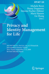 Vorderes Coverbild Privacy and Identity Management for Life