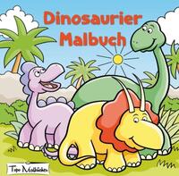 Vorderes Coverbild Dinosaurier Malbuch