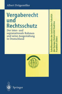 Vorderes Coverbild Vergaberecht und Rechtsschutz