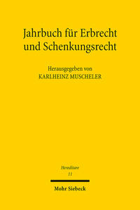 Vorderes Coverbild Jahrbuch für Erbrecht und Schenkungsrecht