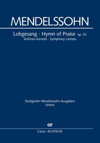 Vorderes Coverbild Lobgesang (Klavierauszug)
