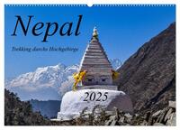 Vorderes Coverbild Nepal- Trekking durchs Hochgebirge (Wandkalender 2025 DIN A2 quer), CALVENDO Monatskalender