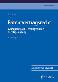 Vorderes Coverbild Patentvertragsrecht