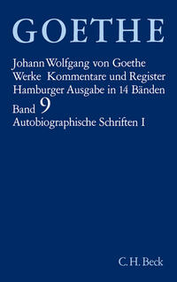 Vorderes Coverbild Goethe Werke Bd. 9: Autobiographische Schriften I