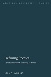 Vorderes Coverbild Defining Species