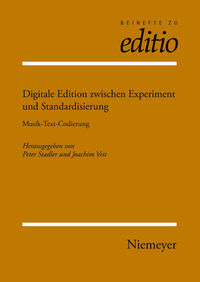 Vorderes Coverbild Digitale Edition zwischen Experiment und Standardisierung