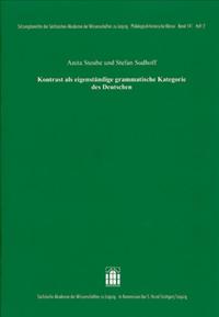 Vorderes Coverbild Kontrast als eigenständige grammatische Kategorie des Deutschen
