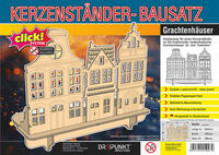Vorderes Coverbild Grachtenhäuser Kerzenständer-Bausatz