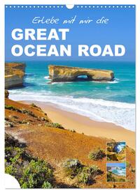 Vorderes Coverbild Erlebe mit mir die Great Ocean Road (Wandkalender 2025 DIN A3 hoch), CALVENDO Monatskalender