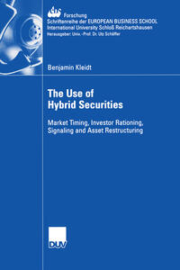 Vorderes Coverbild The Use of Hybrid Securities