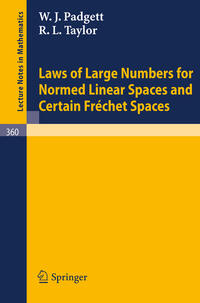 Vorderes Coverbild Laws of Large Numbers for Normed Linear Spaces and Certain Frechet Spaces