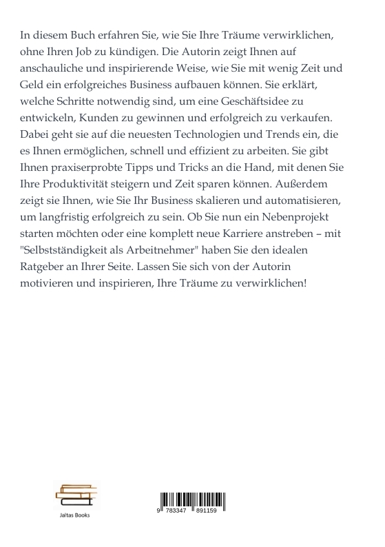Rückseitencover Selbstständigkeit als Arbeitnehmer