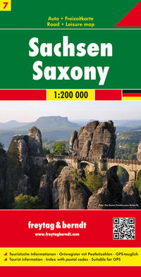 Vorderes Coverbild Sachsen, Autokarte 1:200.000