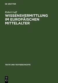 Vorderes Coverbild Wissensvermittlung im europäischen Mittelalter