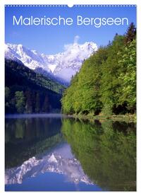 Vorderes Coverbild Malerische Bergseen (Wandkalender 2025 DIN A2 hoch), CALVENDO Monatskalender