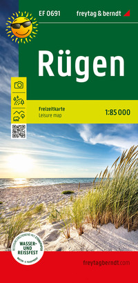Vorderes Coverbild Rügen, Freizeitkarte 1:85.000, freytag & berndt