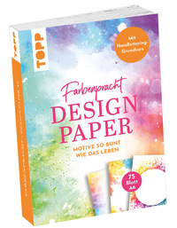 Vorderes Coverbild Design Paper Farbenpracht A6