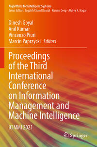Vorderes Coverbild Proceedings of the Third International Conference on Information Management and Machine Intelligence