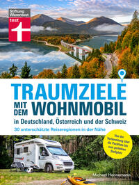 Vorderes Coverbild Traumziele mit dem Wohnmobil in Deutschland, Österreich und der Schweiz
