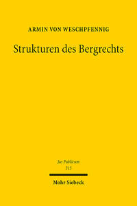 Vorderes Coverbild Strukturen des Bergrechts