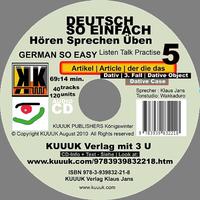 Vorderes Coverbild Deutsch So Einfach - Hören Sprechen Üben 5 - German So Easy - Talk Listen Practise 5