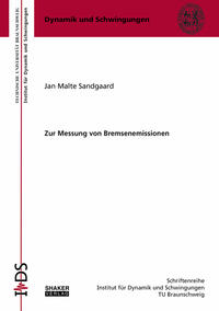 Vorderes Coverbild Zur Messung von Bremsenemissionen