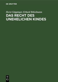 Vorderes Coverbild Das Recht des unehelichen Kindes