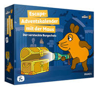 Vorderes Coverbild FRANZIS 67169 - Die Maus Escape-Adventskalenders mit der Maus. Für Kinder ab 7 Jahren.