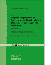 Vorderes Coverbild Projektmanagement in der Bau- und Immobilienwirtschaft - Standards für Leistungen und Vergütung