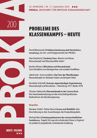Vorderes Coverbild Probleme des Klassenkampfs – heute
