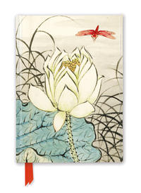 Vorderes Coverbild Premium Notizbuch DIN A5: Ren Xiong, Lotusblume und Drachenfliege