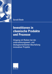 Vorderes Coverbild Investitionen in chemische Produkte und Prozesse