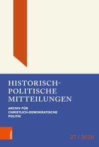 Vorderes Coverbild Historisch-Politische Mitteilungen