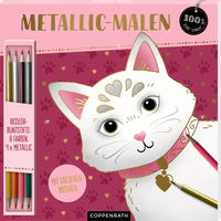 Vorderes Coverbild Metallic-Malen, (Katze)