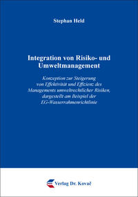 Vorderes Coverbild Integration von Risiko- und Umweltmanagement