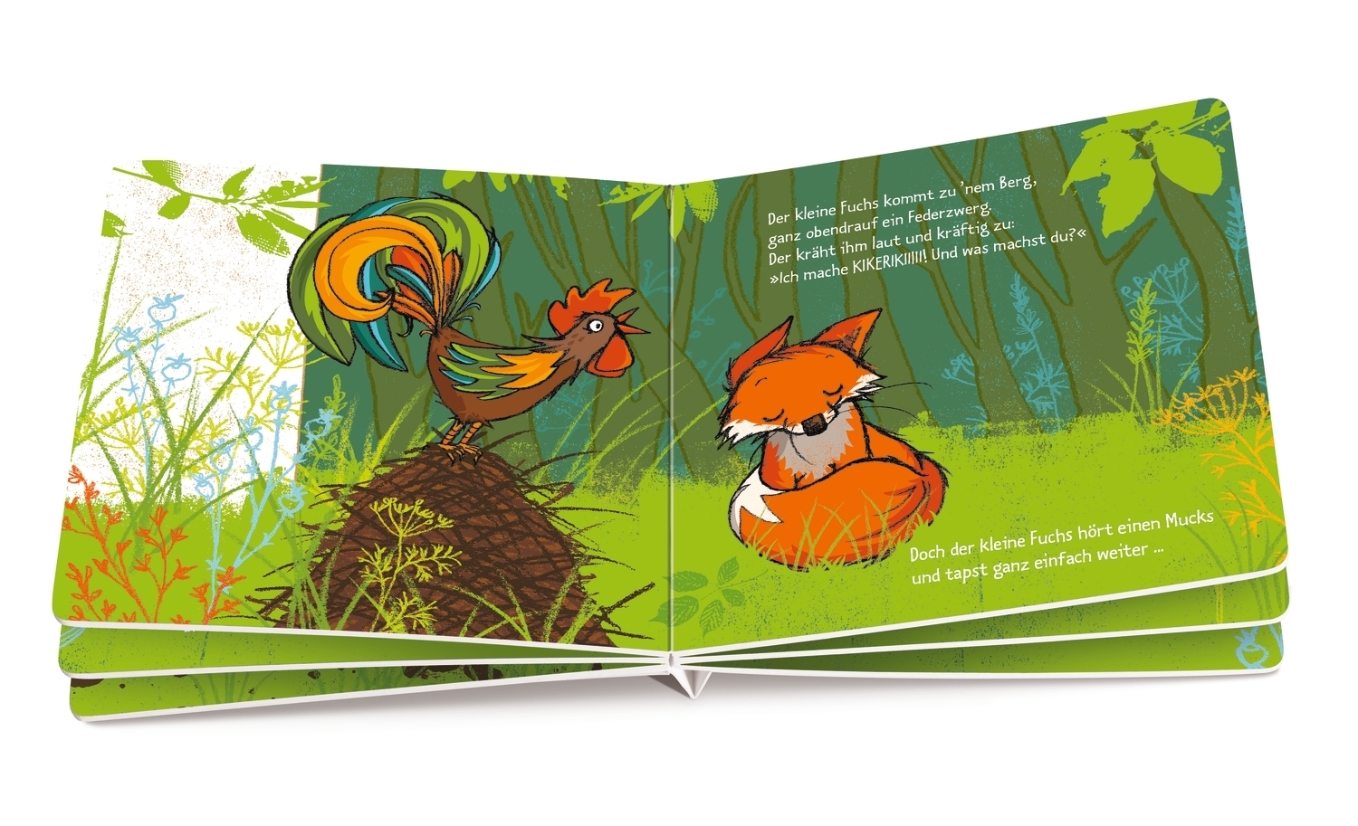 Beispielinhalt (Bild) Der kleine Fuchs hört einen Mucks